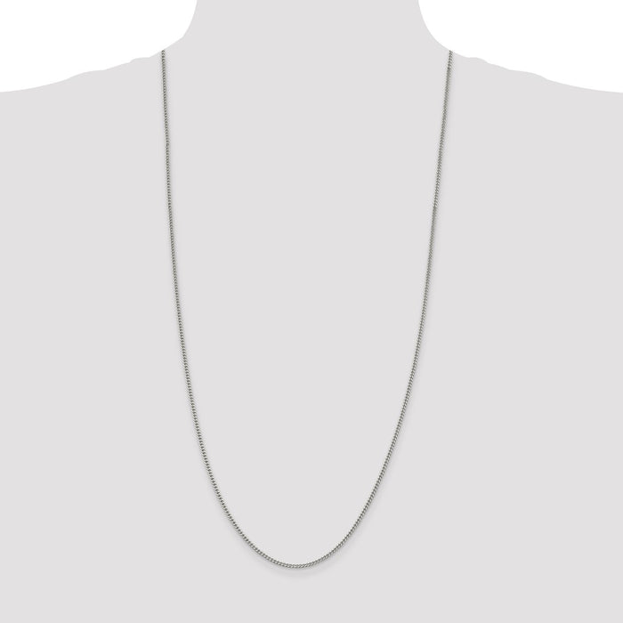 Buy 2mm Sterling Silver Curb Chain - Stylish & Affordable Jewelry Option-4