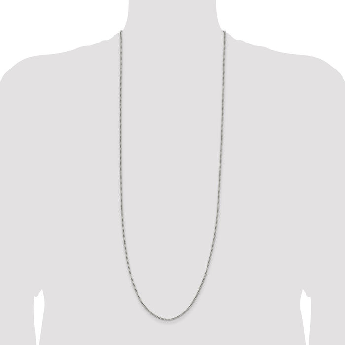 Buy Stylish 2mm Sterling Silver Curb Chain | Affordable Quality Chain-4