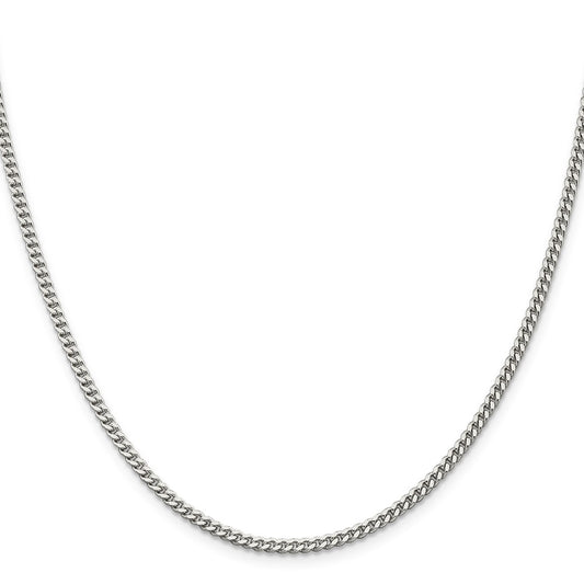 High-Quality 3mm Sterling Silver Curb Chain | Stylish and Affordable Accessory