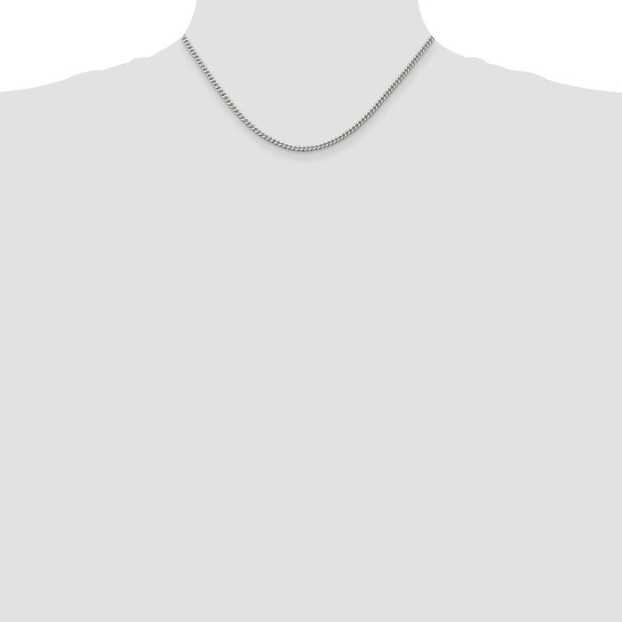 Buy Stylish 3mm Sterling Silver Curb Chain - Affordable Luxury for Everyone-4
