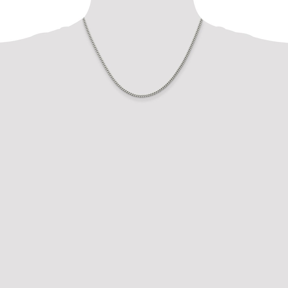 Buy Stylish 3mm Sterling Silver Curb Chain | Affordable Price & Quality
