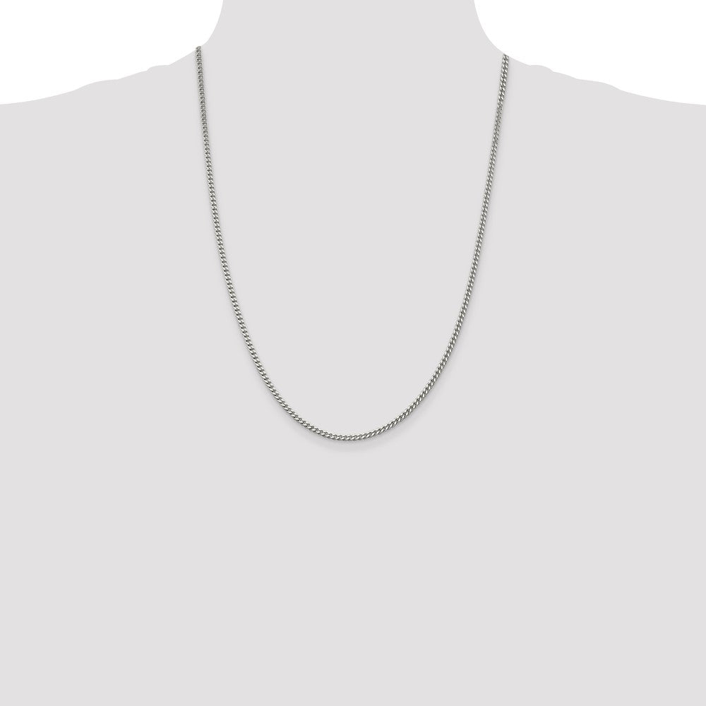 Buy Stylish 3mm Sterling Silver Curb Chain - High-Quality & Affordable Price