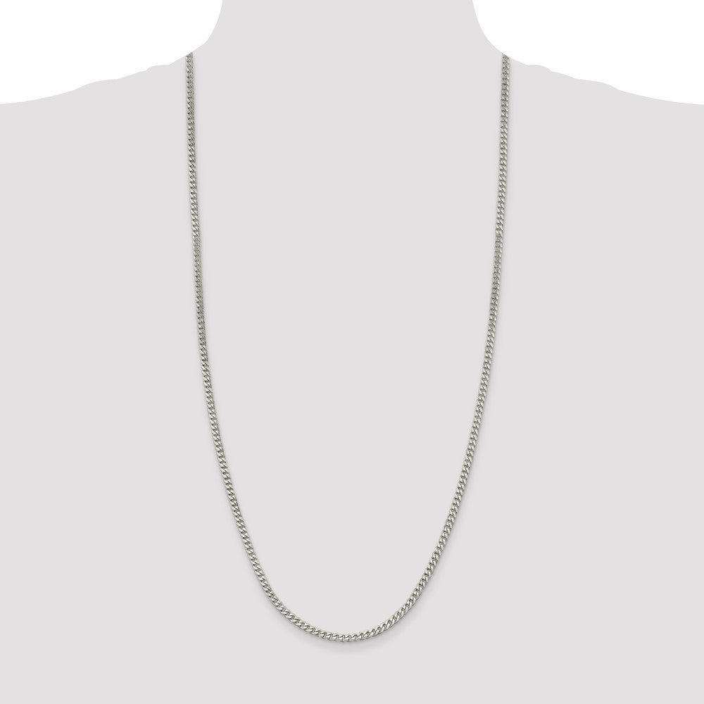 Buy 3.5mm Sterling Silver Curb Chain - Stylish Design, Affordable Luxury!