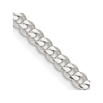 High-Quality 3.5mm Sterling Silver Curb Chain - Stylish Design at Affordable Price