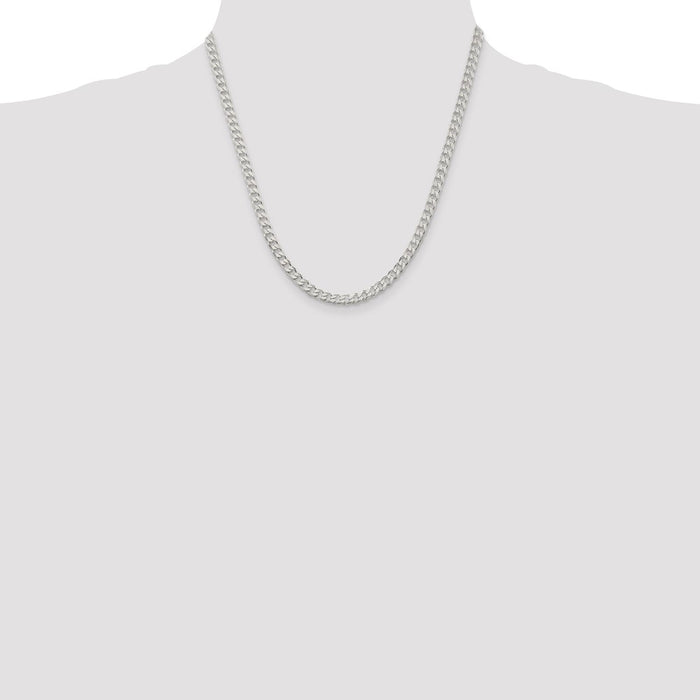 Buy 4.5mm Sterling Silver Curb Chain - Stylish & Affordable Jewelry Option-4