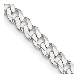 High-Quality 4.5mm Sterling Silver Curb Chain - Stylish & Affordable Jewelry