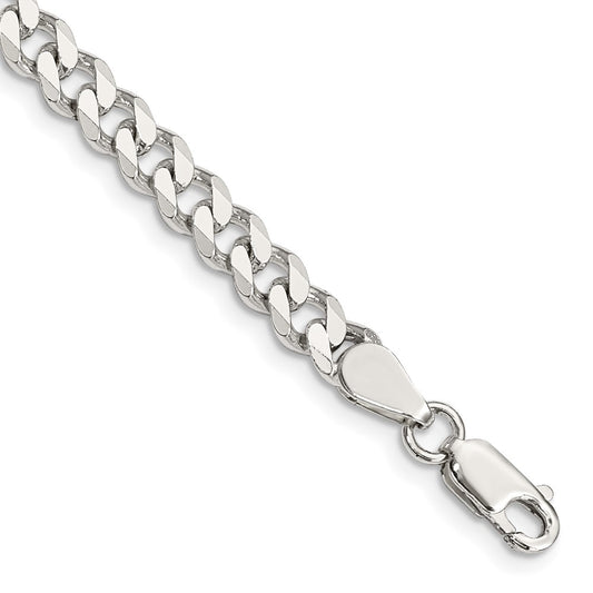 High-Quality 5.7mm Sterling Silver Curb Chain - Stylish & Discounted Option!