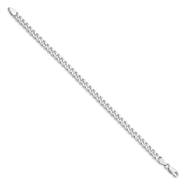 Rhodium-Plated Sterling Silver 5.7mm Curb Chain - Style GR1-1029949