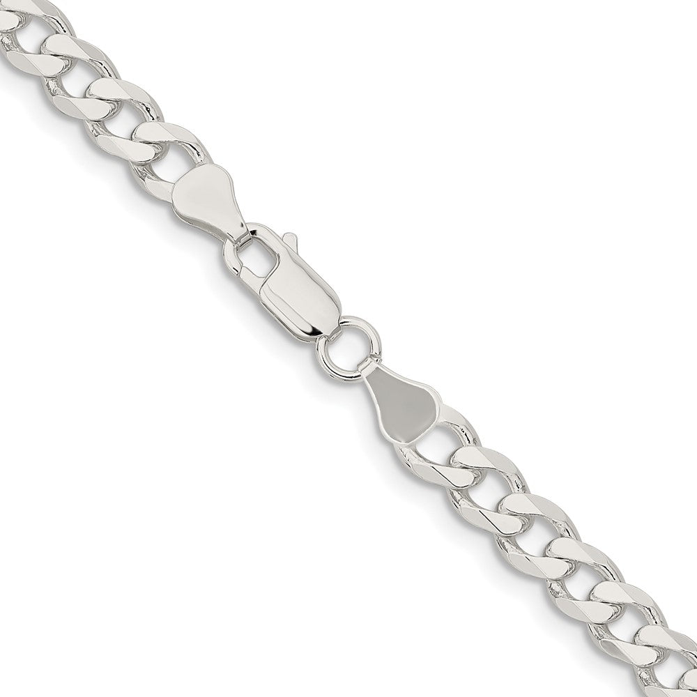 High-Quality 6.5mm Sterling Silver Curb Chain | Stylish & Affordable Option