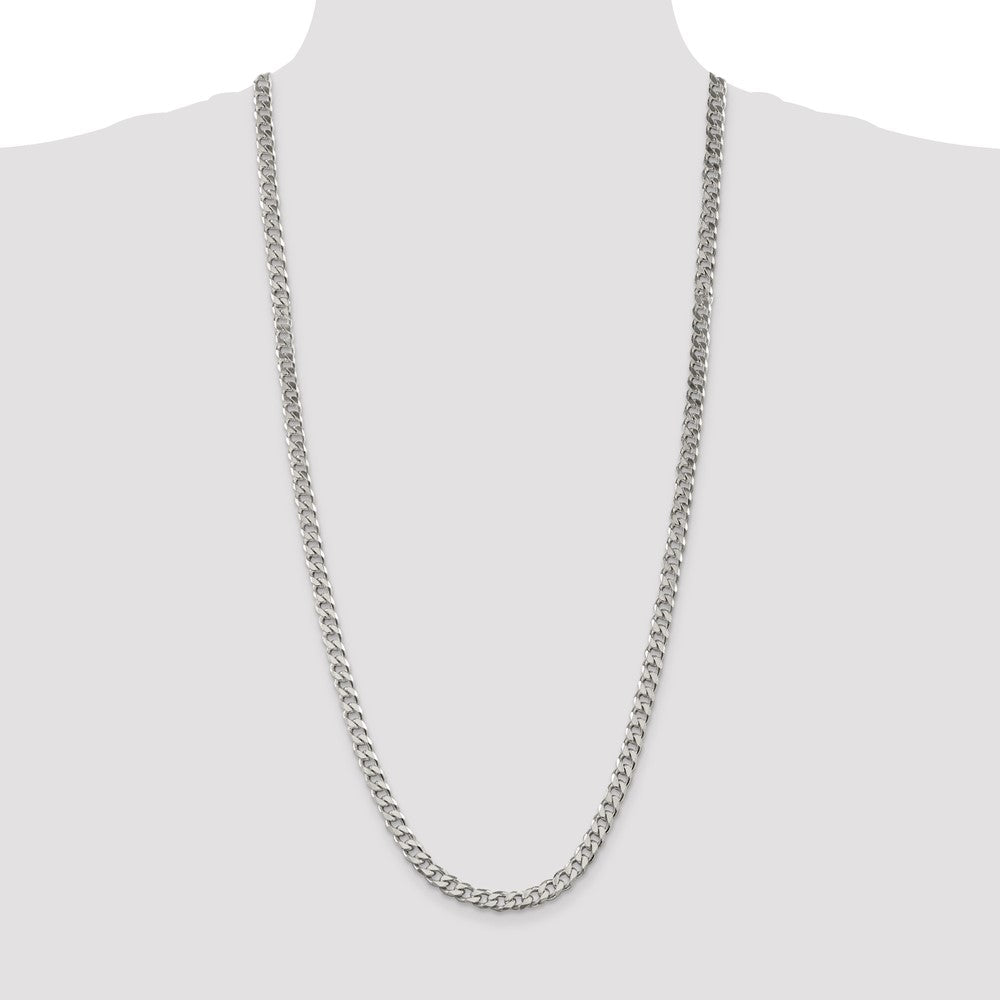 High-Quality 6.5mm Sterling Silver Curb Chain | Stylish & Affordable Option