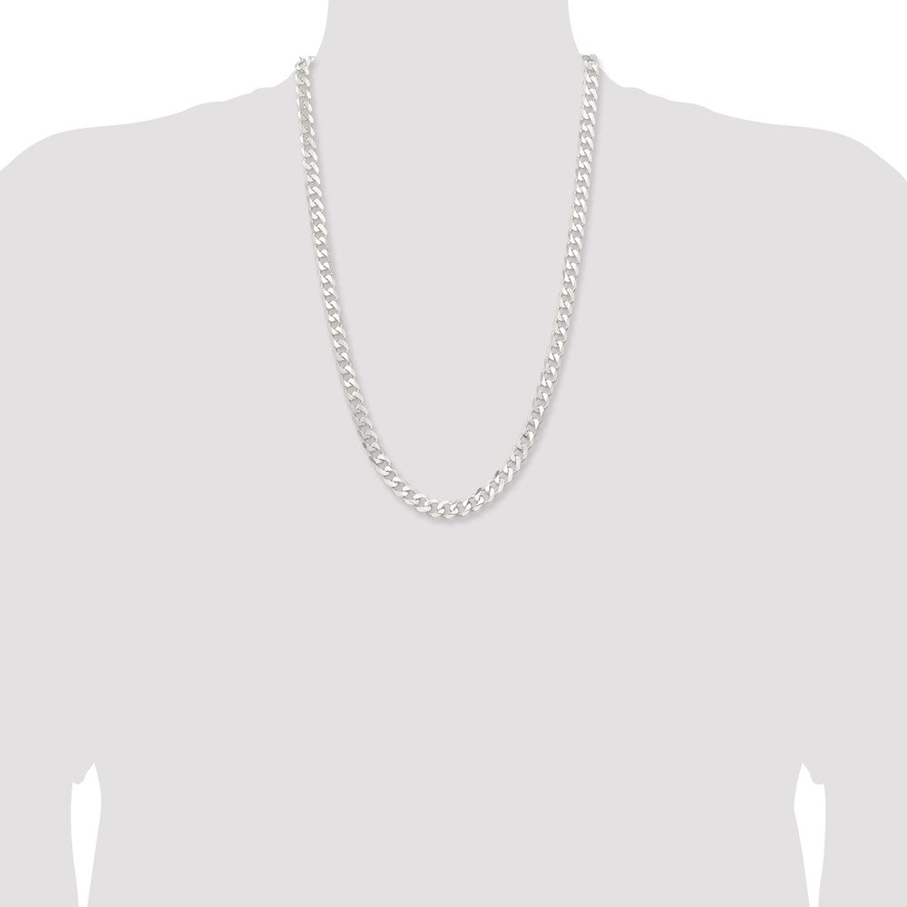 Buy 7.5mm Sterling Silver Curb Chain - Stylish & Affordable Jewelry Option