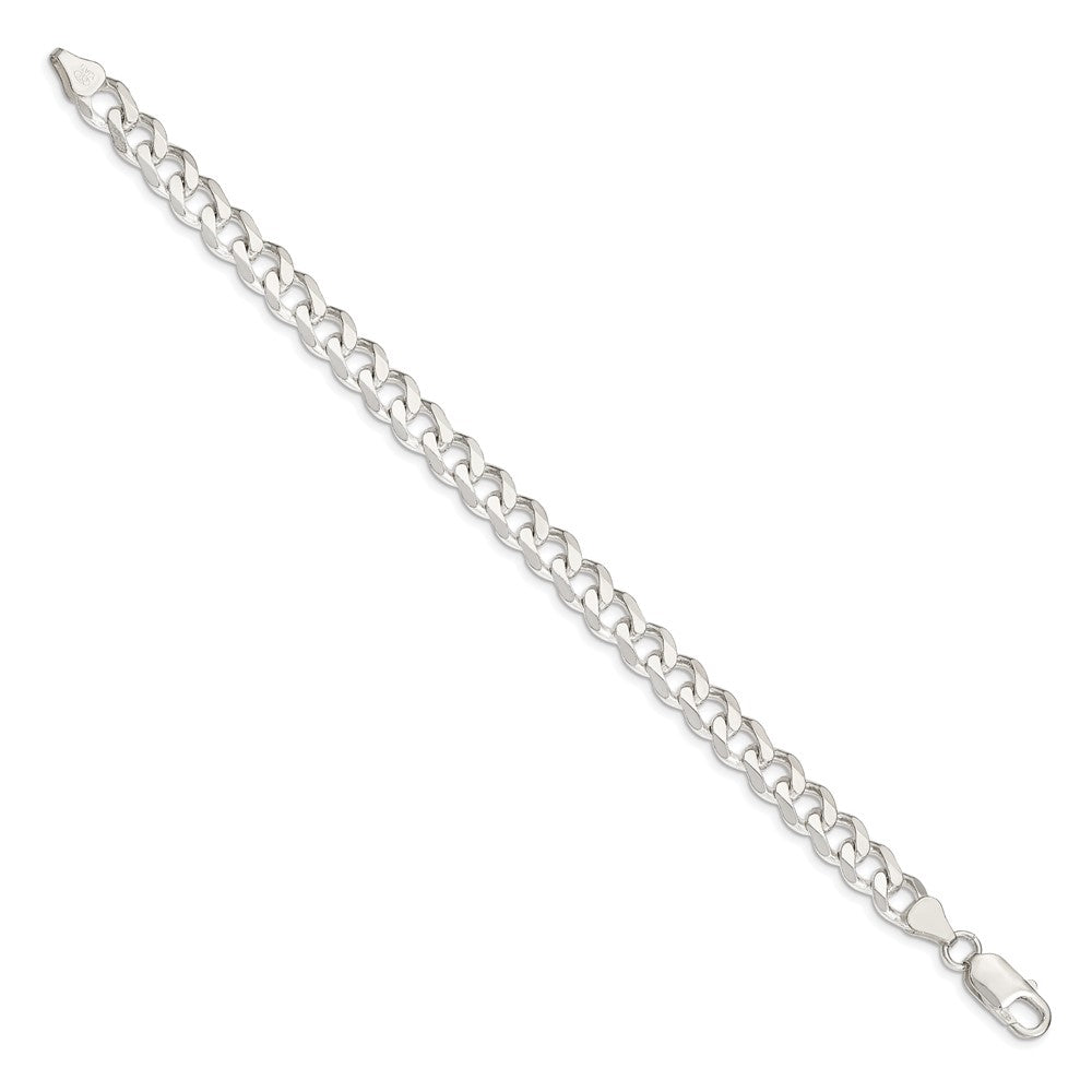 High-quality 7.5mm Sterling Silver Curb Chain - Affordable Luxury Jewelry