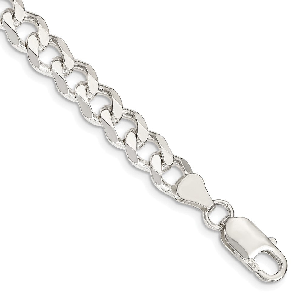 High-quality 7.5mm Sterling Silver Curb Chain - Affordable Luxury Jewelry
