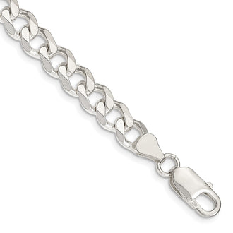 High-Quality 7.5mm Sterling Silver Curb Chain - Stylish & Affordable Option