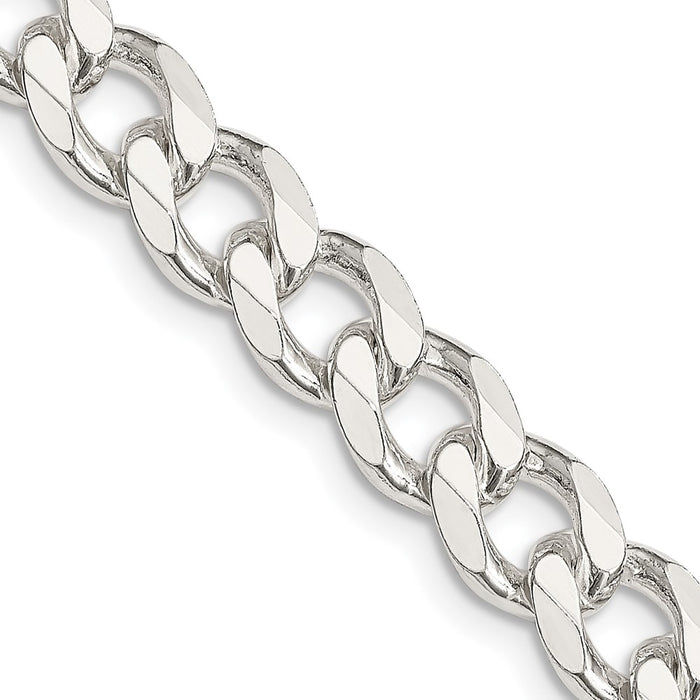 Buy Stylish 8.3mm Sterling Silver Curb Chain - Affordable Luxury Jewelry-1