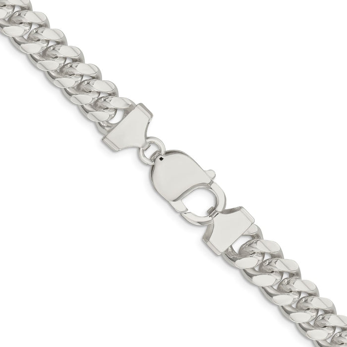 Buy Stylish 9.3mm Sterling Silver Curb Chain - Affordable Luxury Accessory-3