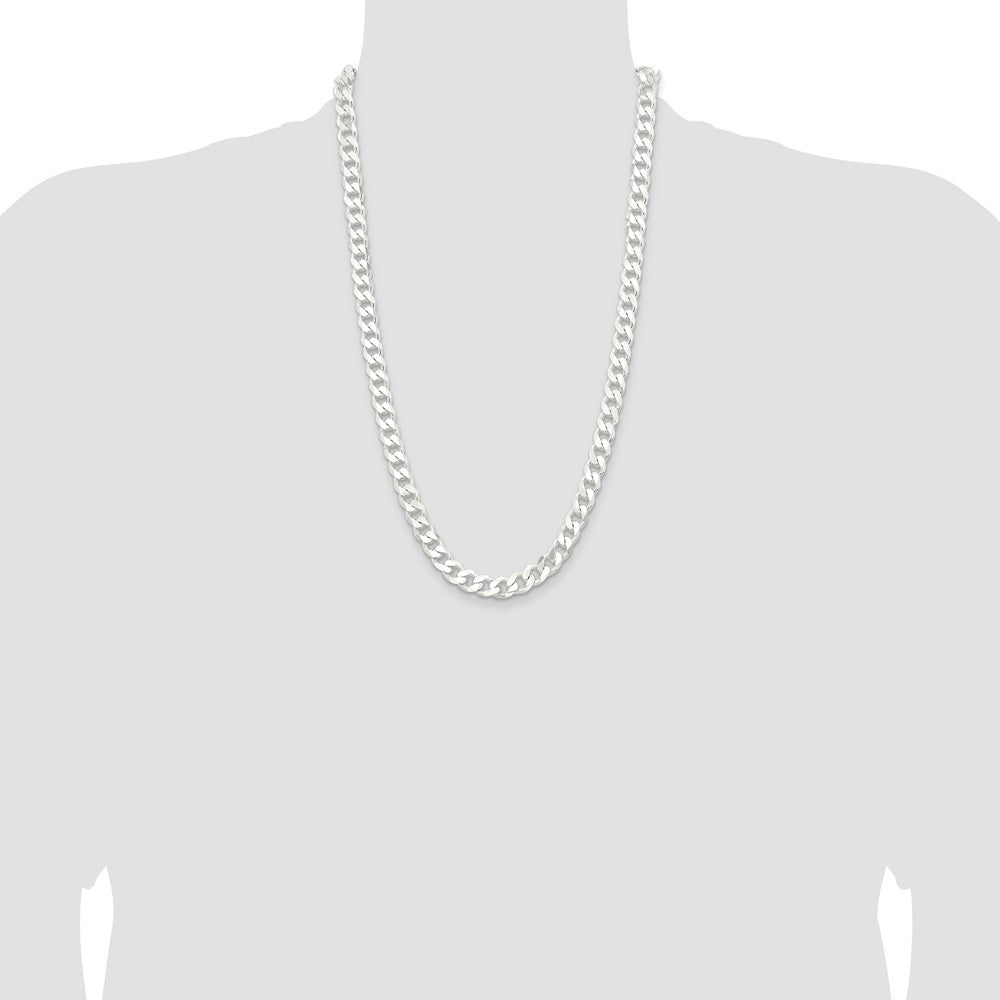 Exclusive 9.3mm Sterling Silver Curb Chain - Stylish and Affordable Quality