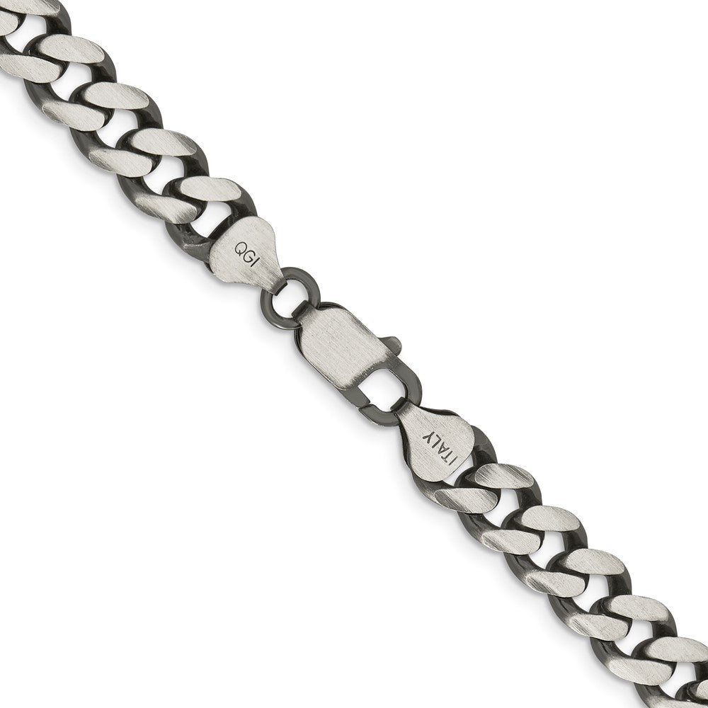 Buy Stylish Antiqued Sterling Silver Curb Chain - 9.3mm, Great Value!