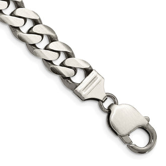 Designer Antiqued Sterling Silver 9.3mm Curb Chain | Affordable Luxury Jewelry