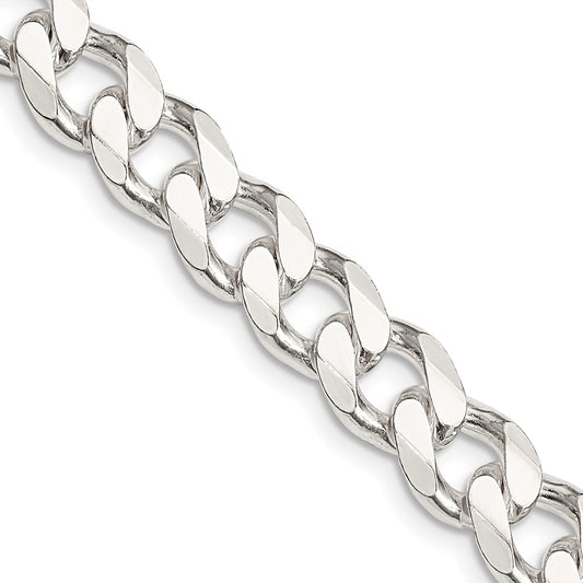 High-Quality 9.3mm Sterling Silver Curb Chain - Stylish & Affordable Option
