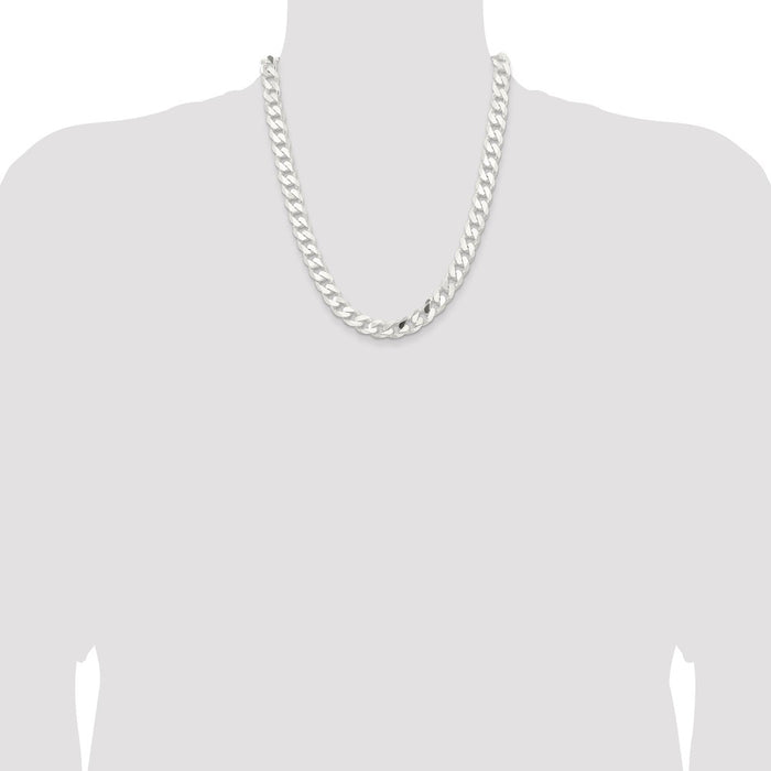 Buy Stylish 11mm Sterling Silver Curb Chain - Affordable Luxury Jewelry-4