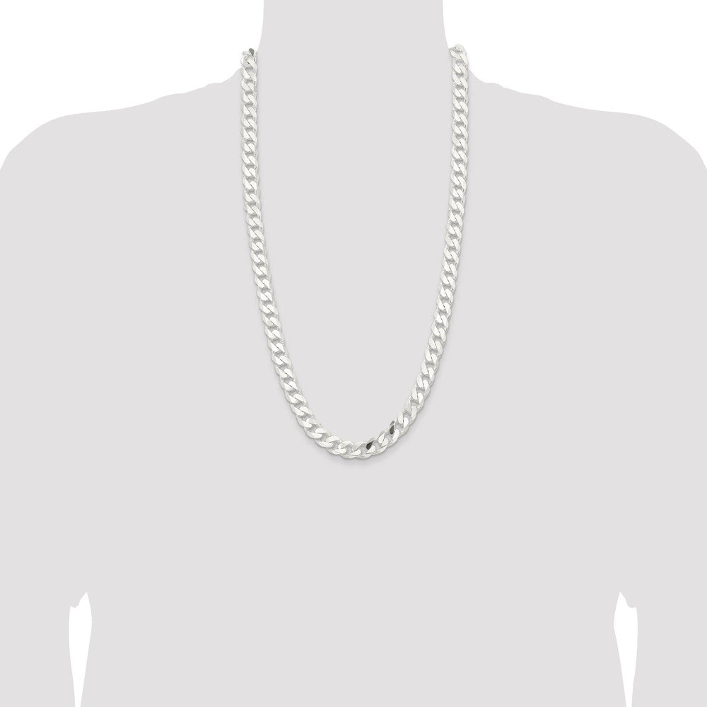 Exclusive 11mm Sterling Silver Curb Chain - Stylish & Affordable Value!