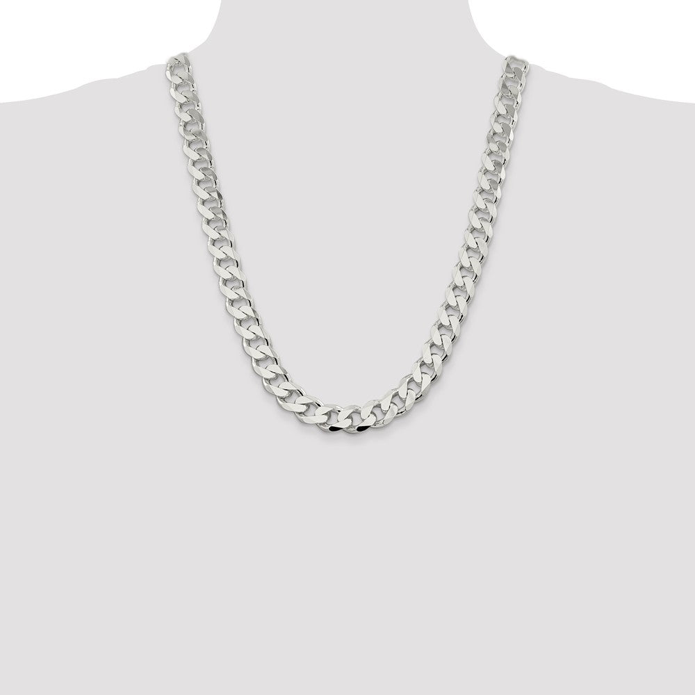 High-Quality 13mm Sterling Silver Curb Chain - Stylish & Affordable Price!