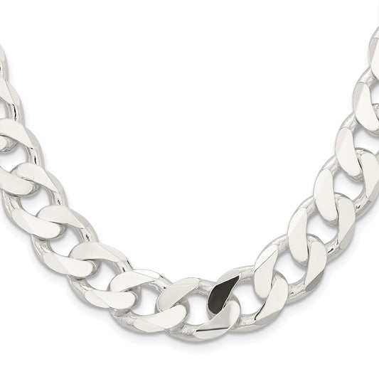 Buy Stylish 14.5mm Sterling Silver Curb Chain - Affordable Luxury Jewelry