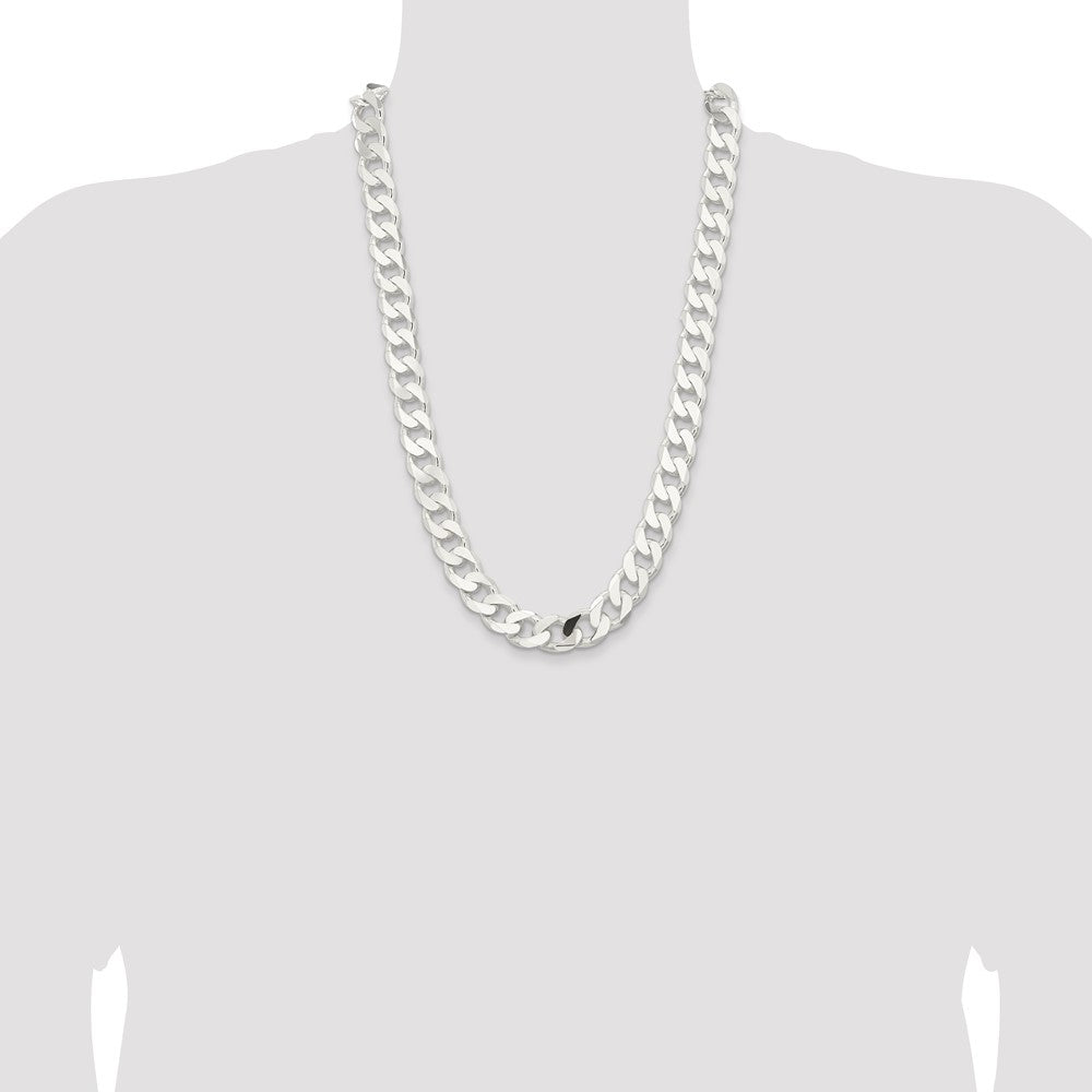Buy Stylish 14.5mm Sterling Silver Curb Chain - Affordable Luxury Jewelry