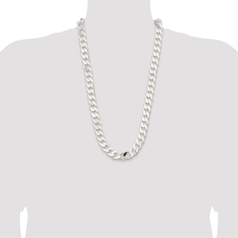 Buy 14.5mm Sterling Silver Curb Chain - Stylish & Affordable Jewelry Option