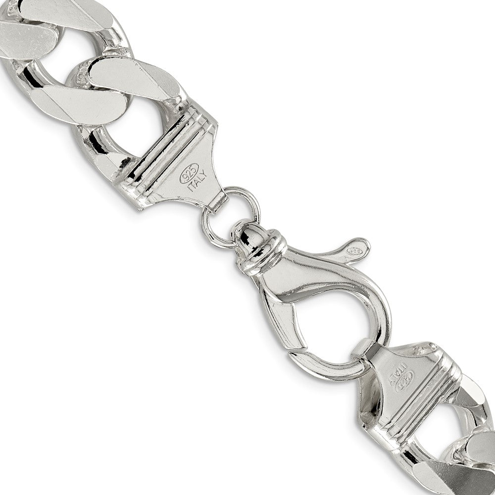 High-Quality 16.25mm Sterling Silver Curb Link Chain - Stylish & Affordable Value