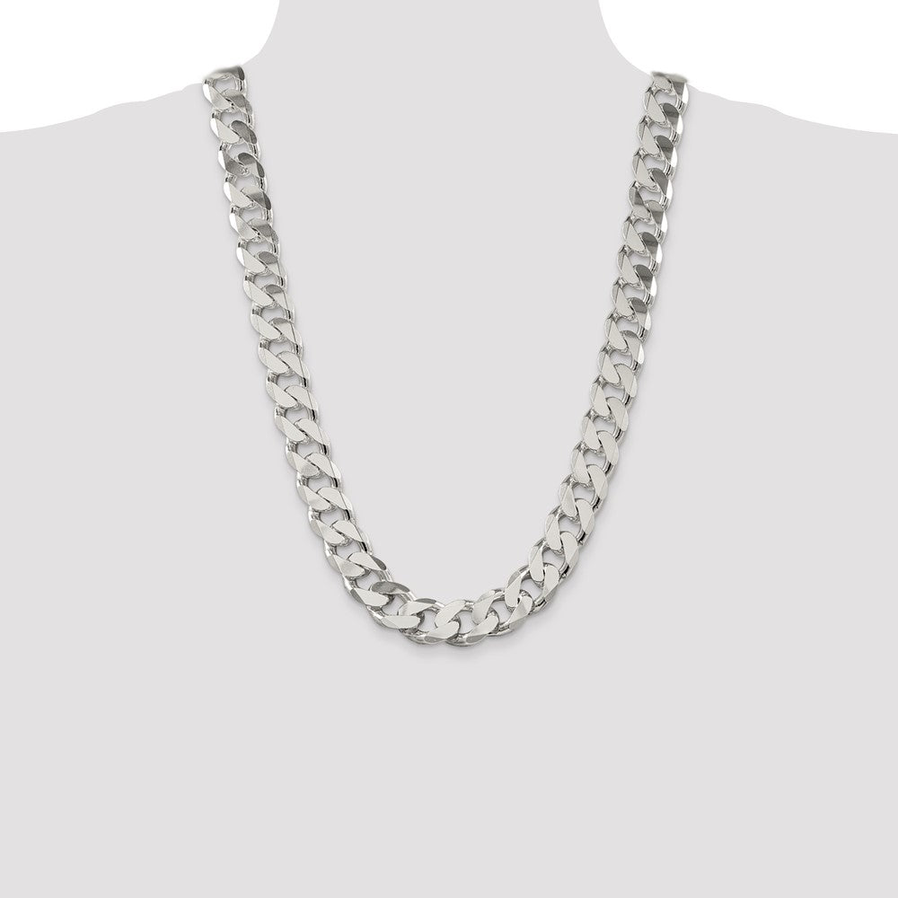 Exclusive 16.25mm Sterling Silver Curb Link Chain - Stylish & Affordable Quality