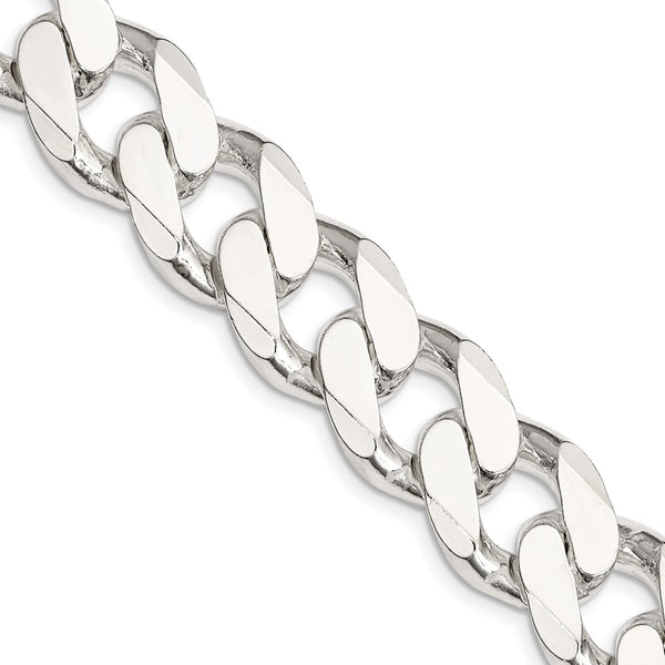 16.25mm Sterling Silver Curb Link Chain