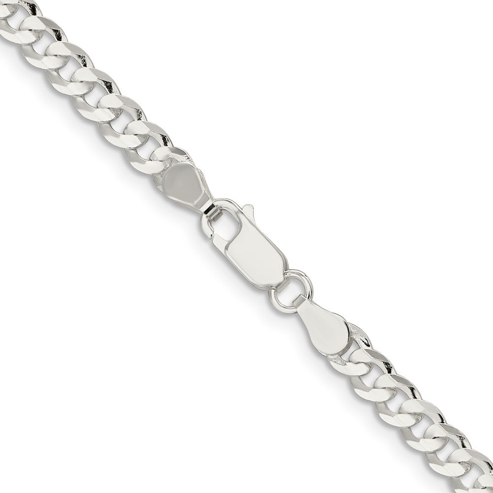 Buy Stylish 4.5mm Sterling Silver Beveled Concave Curb Chain | Luxury Value