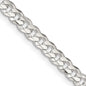 High-Quality 4.5mm Beveled Concave Curb Chain in Sterling Silver - Stylish Value!-5