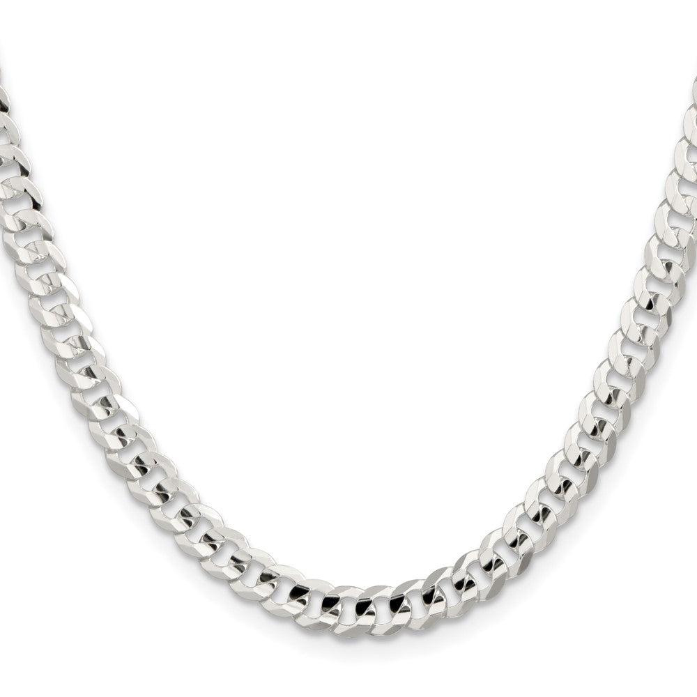 Buy High-Quality 5.65mm Sterling Silver Concave Beveled Curb Link Chain