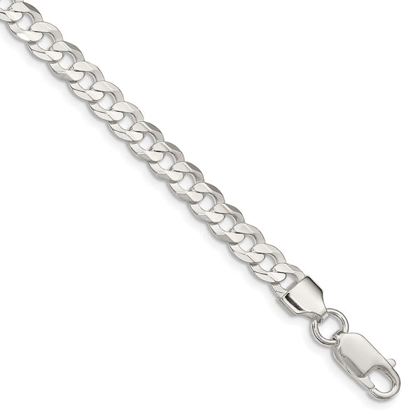 5.65mm Sterling Silver Curb Link Chain