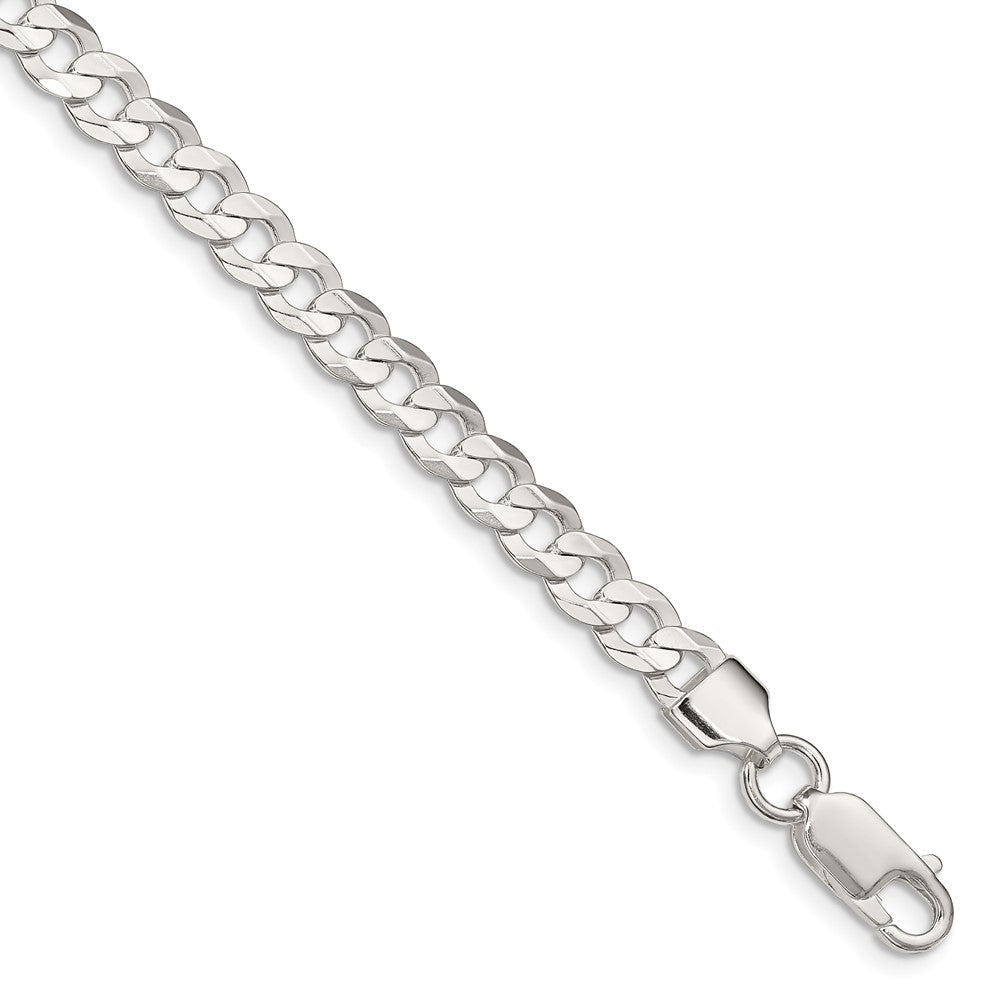 High-Quality 5.65mm Sterling Silver Curb Link Chain - Stylish & Affordable!