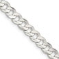 High-Quality 5.65mm Beveled Concave Curb Chain in Sterling Silver - Stylish Value!-7