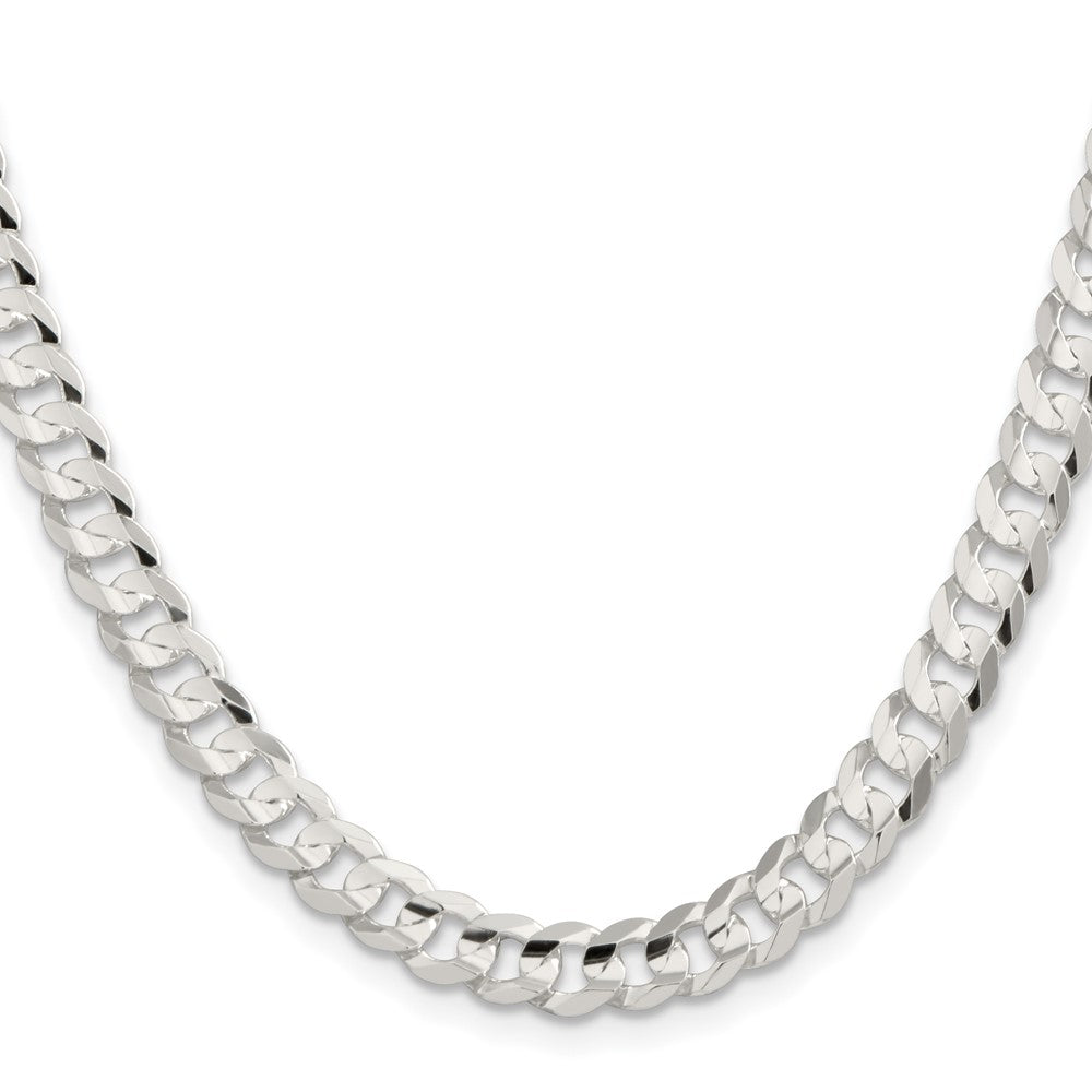 Buy Stylish 6.75mm Sterling Silver Concave Beveled Curb Link Chain