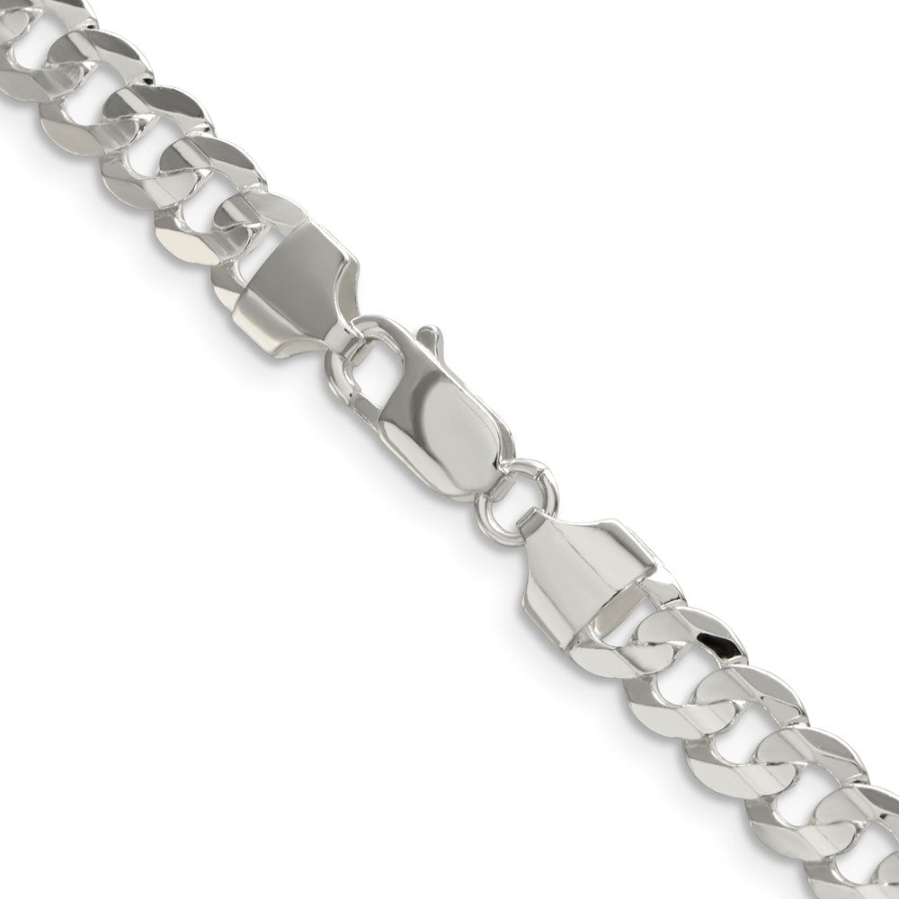 Buy Stylish 6.75mm Sterling Silver Concave Beveled Curb Link Chain