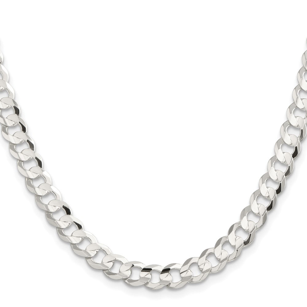 Buy Stylish Sterling Silver 7.8mm Beveled Concave Curb Chain - Affordable Luxury