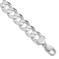 Buy Stylish 14mm Rhodium-Plated Sterling Silver Curb Chain - Luxury Design-1