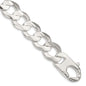 Buy Stylish 15.75mm Sterling Silver Concave Beveled Curb Chain - Luxury Value-1
