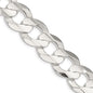High-Quality 15.75mm Beveled Concave Curb Chain in Sterling Silver - Stylish Value!-5