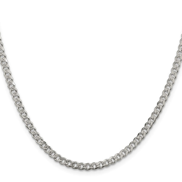 3.8mm Pavé Curb Chain in Sterling Silver - Style GR1-1033319