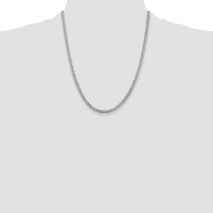 Buy Exclusive 3.8mm Pav Curb Chain in High-Quality Sterling Silver - Stylish Value-4