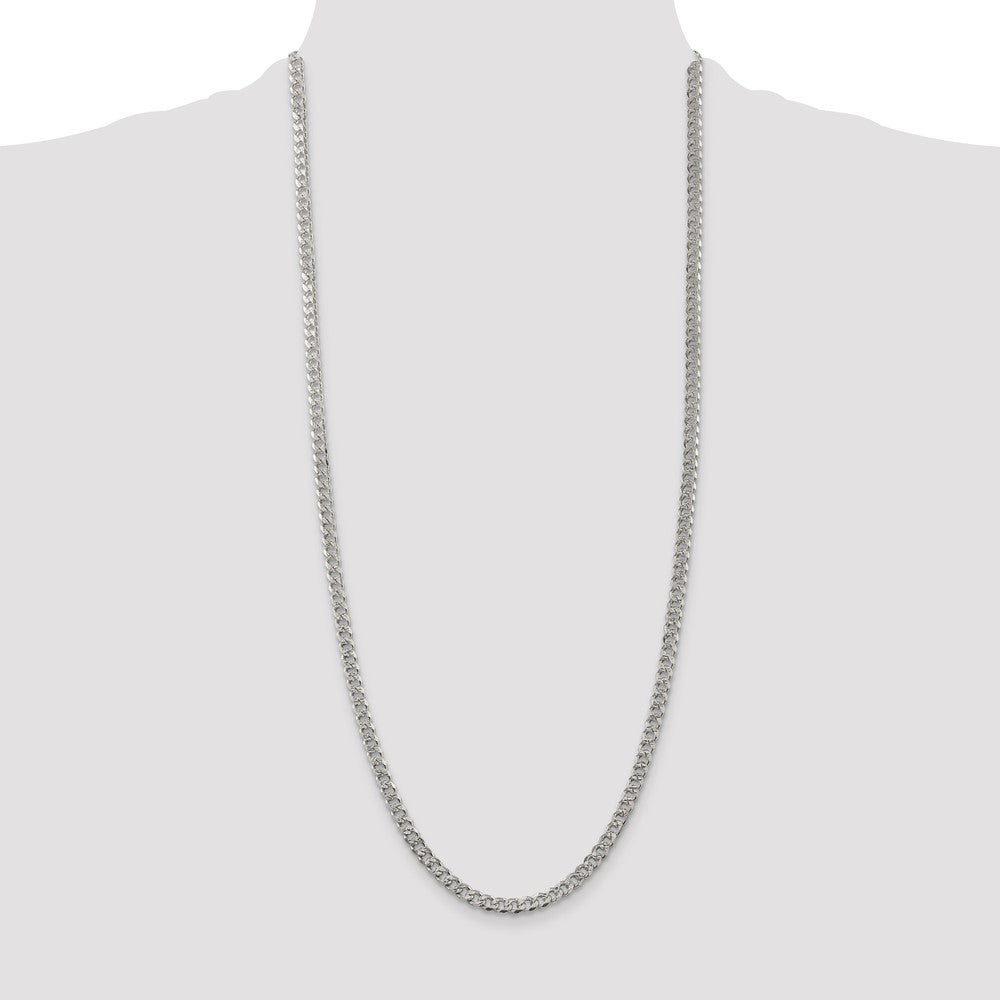 Buy Stylish 4.5mm Sterling Silver Pave Curb Chain - Affordable Luxury Jewelry