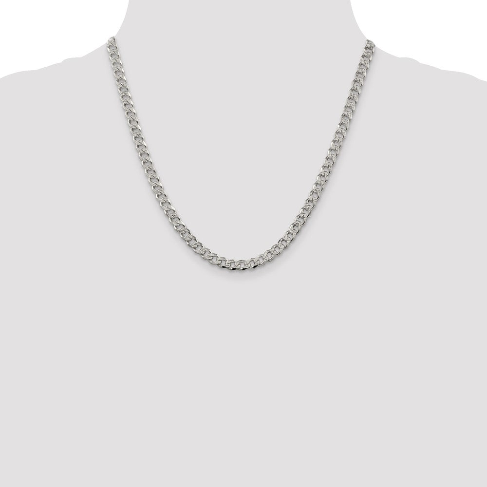 Exclusive Sterling Silver 5.5mm Pav Curb Chain - Affordable Luxury Jewelry