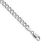 Buy Stylish Rhodium-Plated Sterling Silver 5.5mm Pav Curb Chain - Affordable Elegance-2